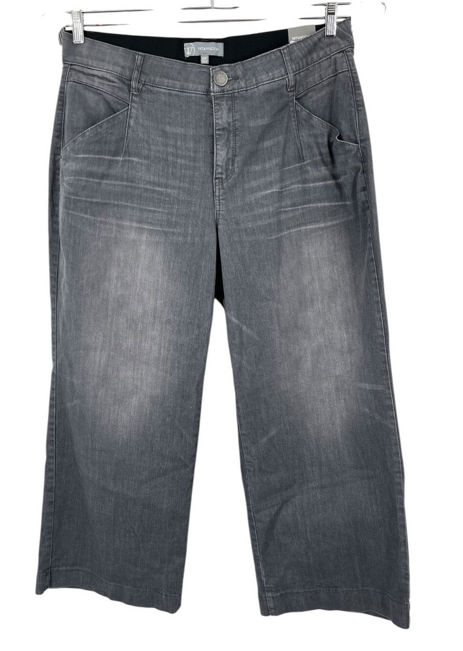 Wit & Wisdom jeans Skyrise wide leg gray size 18W